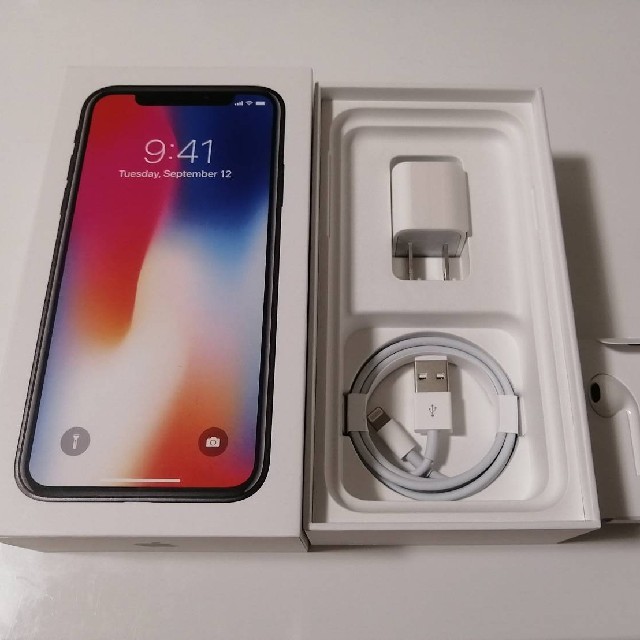 iPhoneX　本体　64GB  SIMロック解除済み！