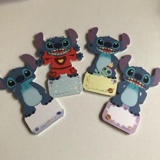 スティッチ(STITCH)のスティッチ メモ4種類セット(キャラクターグッズ)