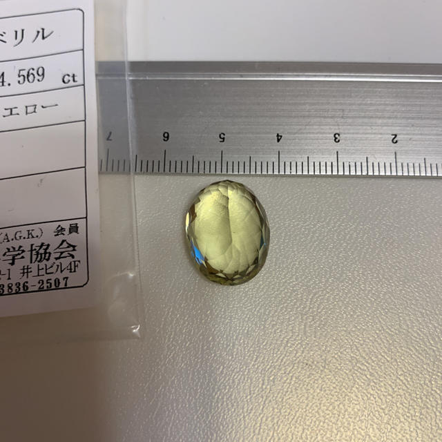 専用商品　14.569ct ベリル ルース 大粒 巨大  ベリオドール 特大 ハンドメイドの素材/材料(各種パーツ)の商品写真