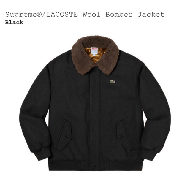 ブルゾンSupreme®/LACOSTE Wool Bomber Jacket L