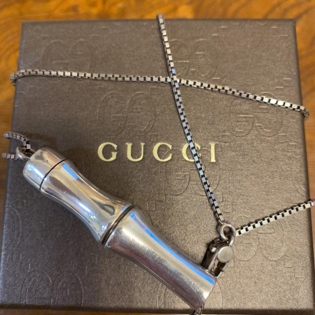 Gucci(グッチ)のGUCCI バンブー シルバー ネックレス シルバー メンズのアクセサリー(ネックレス)の商品写真
