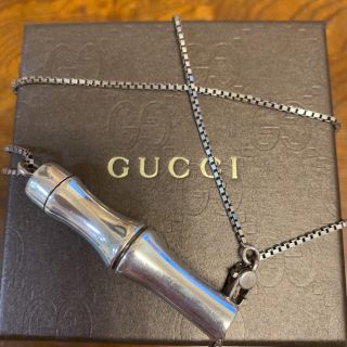 グッチ(Gucci)のGUCCI バンブー シルバー ネックレス シルバー(ネックレス)