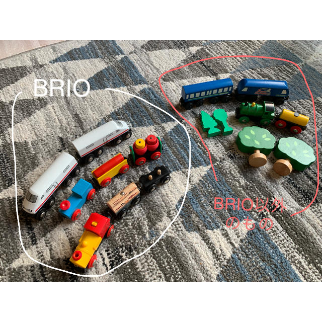 BRIO(ブリオ)のBRIO 木製レールと列車セット キッズ/ベビー/マタニティのおもちゃ(知育玩具)の商品写真