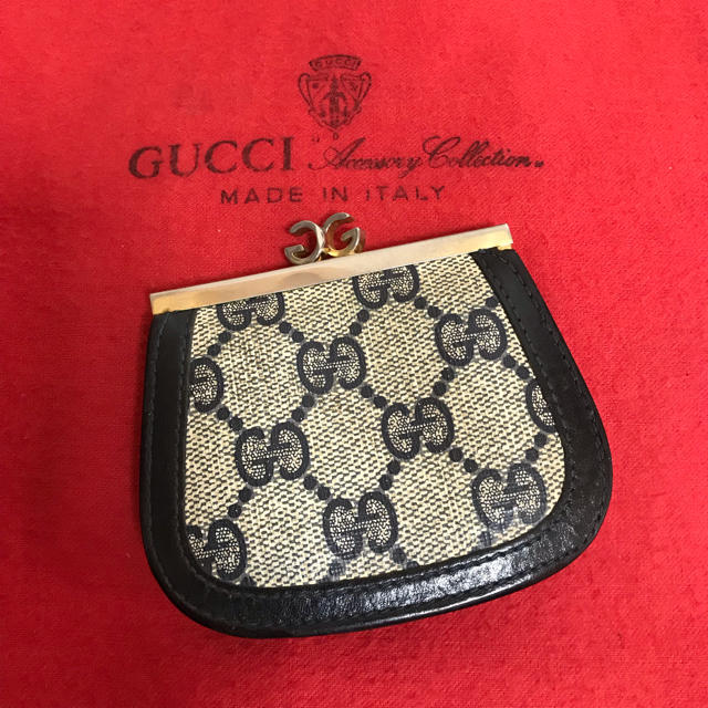 Gucci - 極 美品 GUCCI オールド グッチ がま口 小銭入れ コインケース