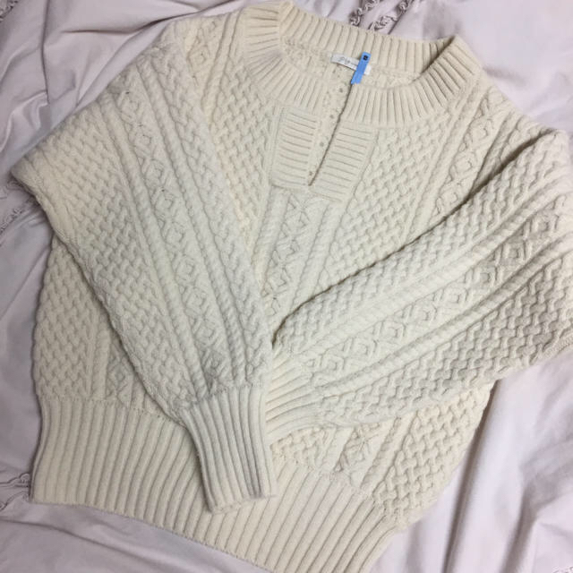 ◽️ plage プラージュ アランVネック ニット プルオーバー