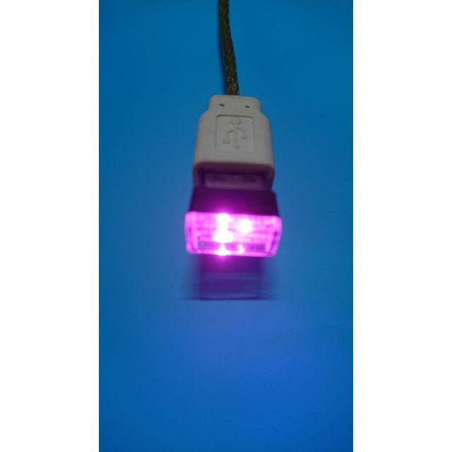 USBイルミネーション LED車内照明　コンソールボックス補助照明 2個 自動車/バイクの自動車(汎用パーツ)の商品写真