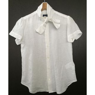 ポロラルフローレン(POLO RALPH LAUREN)の今期 POLO RALPH LAURENT リネン シャツ ブラウス 美品(シャツ/ブラウス(半袖/袖なし))