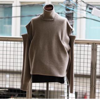 サンシー(SUNSEA)のYOKE 7G ALPACA WOOL CARDIGAN KNIT(ニット/セーター)