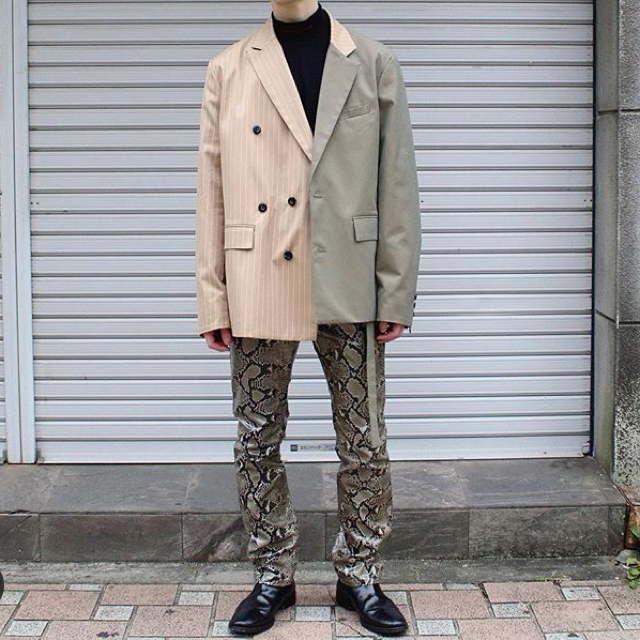 Jieda 19aw SWITCHING TAILORED JACKET