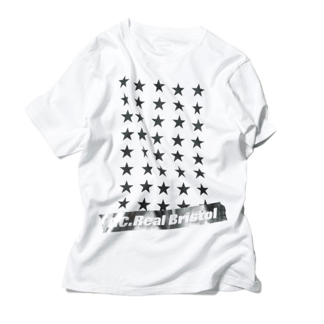 F.C.R.B.(エフシーアールビー)の2018AW  FCRB 40STAR TEE WHITE サイズM Tシャツ メンズのトップス(Tシャツ/カットソー(半袖/袖なし))の商品写真