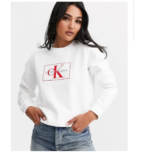 Calvin Klein(カルバンクライン)のカルバンクライン　トレーナー　calvin klein calvinklein レディースのトップス(トレーナー/スウェット)の商品写真