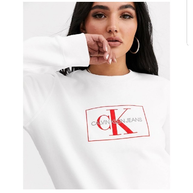 Calvin Klein(カルバンクライン)のカルバンクライン　トレーナー　calvin klein calvinklein レディースのトップス(トレーナー/スウェット)の商品写真