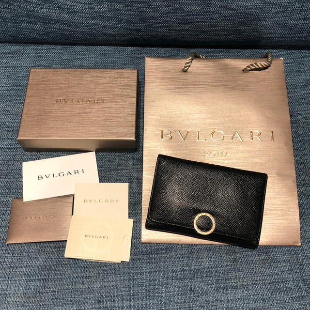 20500円 ブルガリ 正規品 二つ折り財布 BVLGARI