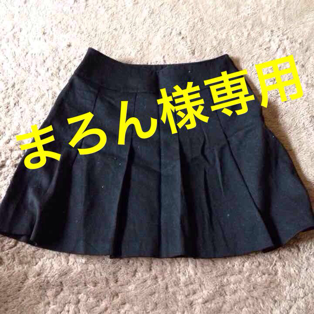 シンプル 黒プリーツスカート レディースのスカート(ミニスカート)の商品写真