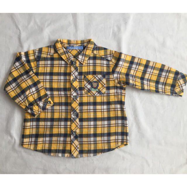 familiar(ファミリア)のfamiliar チェックシャツ キッズ/ベビー/マタニティのキッズ服男の子用(90cm~)(ブラウス)の商品写真