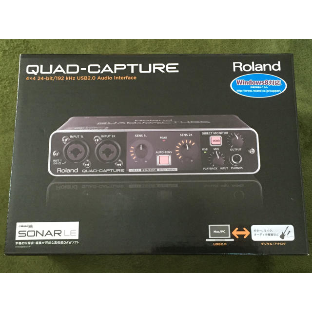 Roland(ローランド)の🌸値下げ🌸Roland/QUAD-CAPTURE/オーディオインターフェース 楽器のDTM/DAW(オーディオインターフェイス)の商品写真