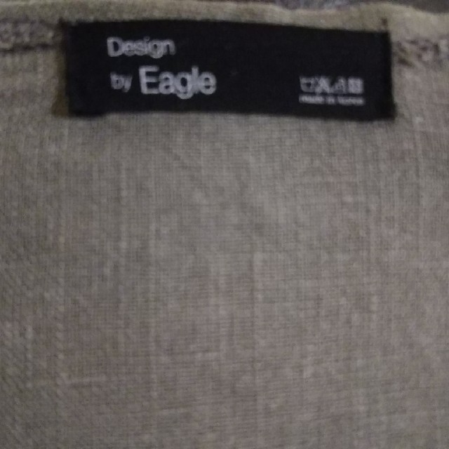カーキ  リネンコート  フリーサイズ レディースのジャケット/アウター(ロングコート)の商品写真