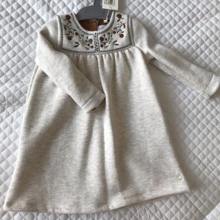 プチバトー(PETIT BATEAU)のプチバトー 裏起毛ワンピース(ワンピース)