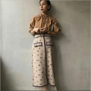 アメリヴィンテージ(Ameri VINTAGE)の新品タグ付き＊AMERI PASS CODE RETRO KNIT SKIRT(ロングスカート)