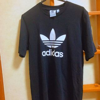 オリジナル(Original)のadidas アディダス トレフォイルTシャツ S 黒(Tシャツ/カットソー(半袖/袖なし))