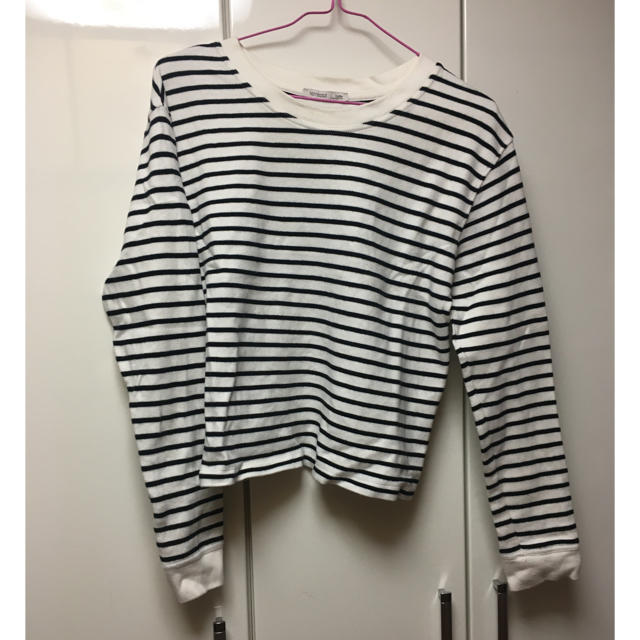 ZARA(ザラ)のZARA ボーダー スウェット レディースのトップス(トレーナー/スウェット)の商品写真