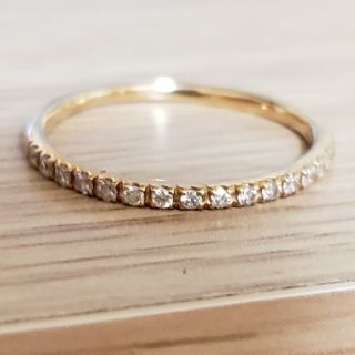 スタージュエリー(STAR JEWELRY)のスタージュエリー　ハーフエタニティ　ピンクゴールド　中古品(リング(指輪))