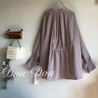 ドゥドゥ(DouDou)の2019AW¥14040【DouDou】バックギャザーブラウス(シャツ/ブラウス(長袖/七分))