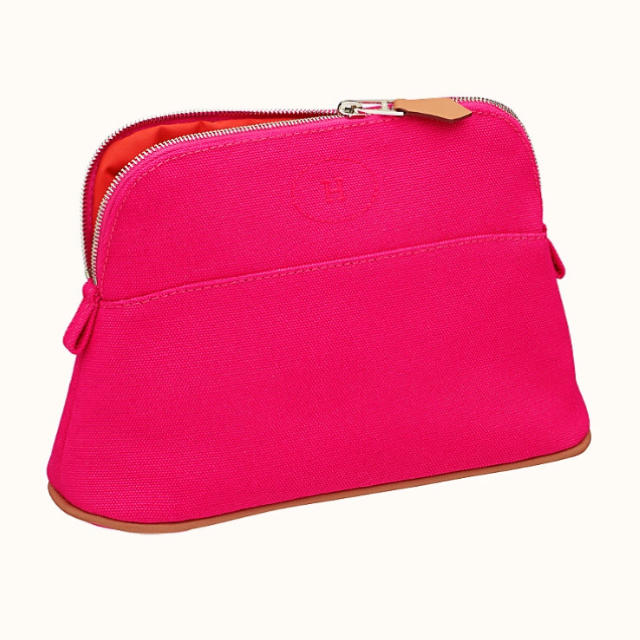 HERMES エルメス ボリードポーチ 《ボリード》 ミニ ハイビスカス