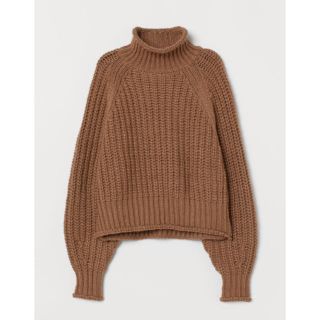 エイチアンドエム(H&M)のH&M チャンキーニット ブラウン(ニット/セーター)