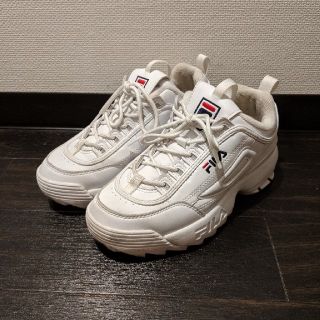 フィラ(FILA)のFILA スニーカー ダットスニーカー 白 23cm(スニーカー)