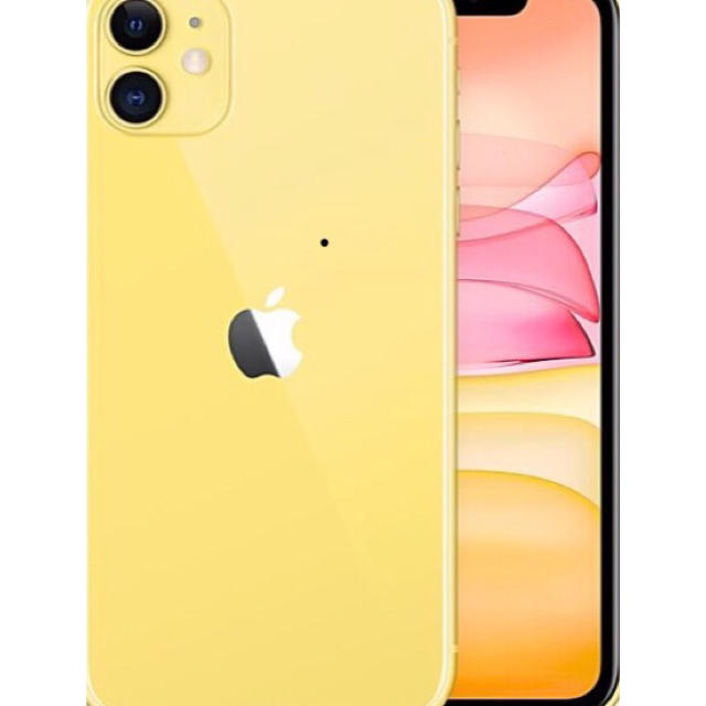 iPhone(アイフォーン)のApple公式 iPhone11 64GB simフリー yellow 新品 スマホ/家電/カメラのスマートフォン/携帯電話(スマートフォン本体)の商品写真