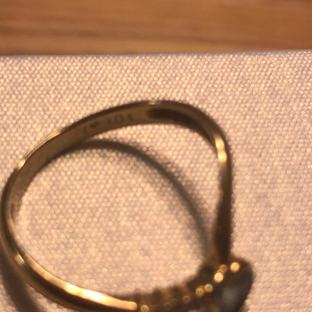 Ｋ18 アクアマリン×ダイヤリング レディースのアクセサリー(リング(指輪))の商品写真