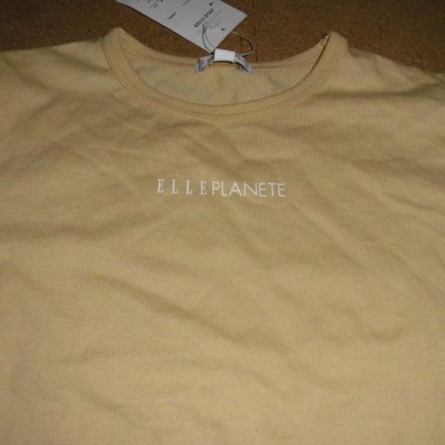 ELLE(エル)の新品 ELLE PLANETE エル 半袖Tシャツ 男女兼用 120 ベージュ  キッズ/ベビー/マタニティのキッズ服女の子用(90cm~)(Tシャツ/カットソー)の商品写真