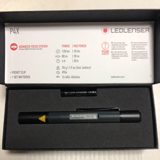 LEDLENSER(レッドレンザー)のLedlenser P4X ペンライト スポーツ/アウトドアのアウトドア(ライト/ランタン)の商品写真