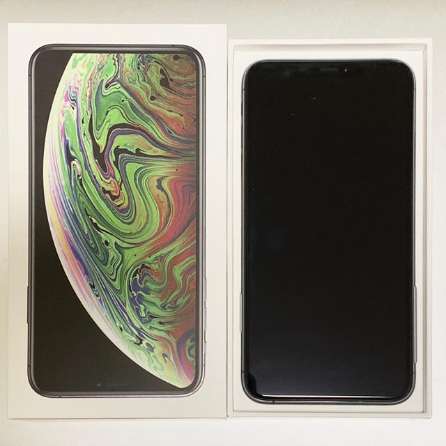 iPhoneXS Max 256GB simフリー スペースグレイスマホ/家電/カメラ