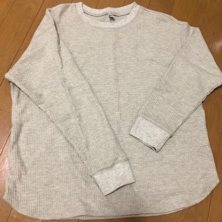 ユニクロ(UNIQLO)のワッフルクルーネックT 長袖(Tシャツ(長袖/七分))