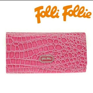 フォリフォリ(Folli Follie)のFolli Follie クロコ型押し 長財布(財布)