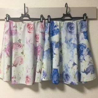 ダチュラ(DaTuRa)の【水曜日夕方まで限定値下げ】DaTuRa ローズ スカート セット 二枚セット(ミニスカート)