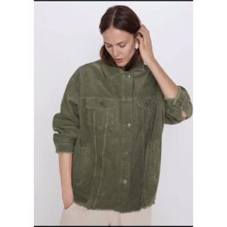 ザラ(ZARA)の今期 新品未使用 ZARA コーデュロイジャケット(ミリタリージャケット)