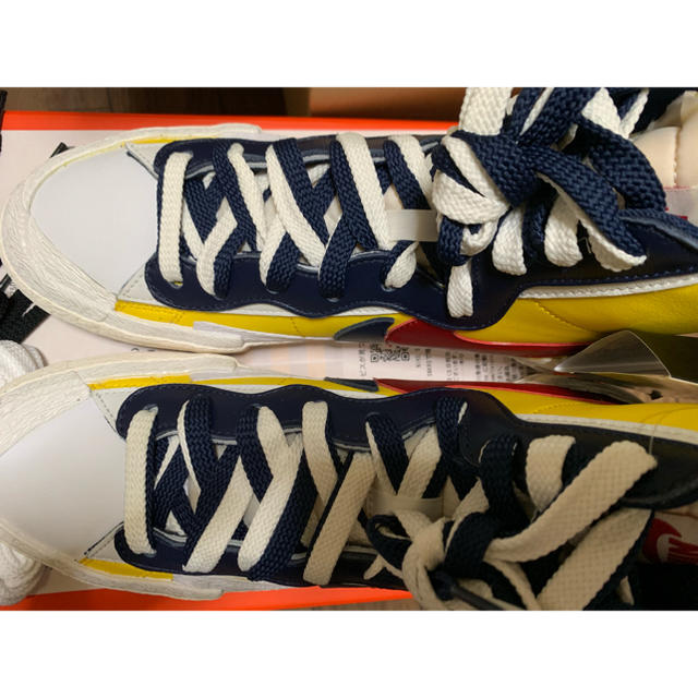 出産祝いなども豊富 NIKE - sacai ×NIKE BLAZER MID 26.5cm スニーカー