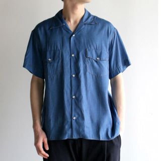 アンユーズド(UNUSED)のDUMMY DENIM OPEN COLLOR SHIRTS(シャツ)