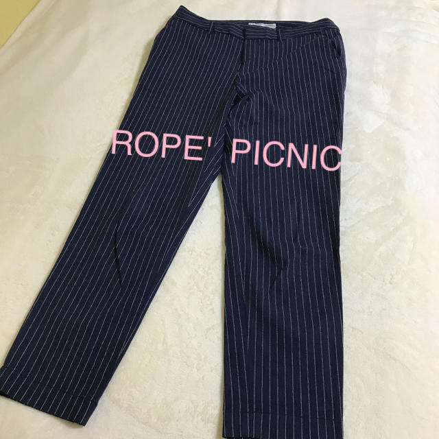 Rope' Picnic(ロペピクニック)のROPE' PICNIC ストライプパンツ レディースのパンツ(クロップドパンツ)の商品写真