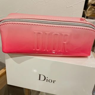 ディオール(Dior)のディオールノベルティポーチ ディオールオファー ディオールポーチ エナメルピンク(ポーチ)