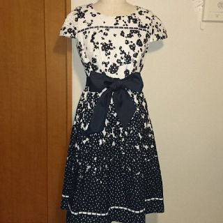 トゥービーシック(TO BE CHIC)のTO BE CHICワンピース size42 美品(ひざ丈ワンピース)