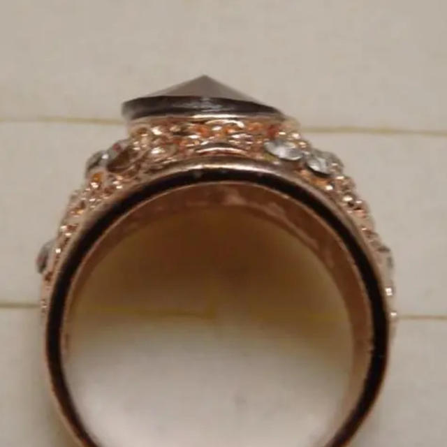 即購入OK*訳ありラインストーンのピンクゴールド指輪大きいサイズC29 レディースのアクセサリー(リング(指輪))の商品写真
