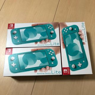 ニンテンドースイッチ(Nintendo Switch)の任天堂 Switch lite ニンテンドースイッチライト 本体 ターコイズ3台(家庭用ゲーム機本体)