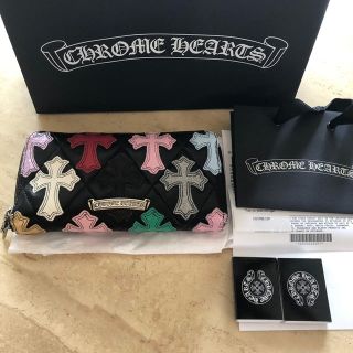 クロムハーツ(Chrome Hearts)のクロムハーツ セメタリー クロスパッチ マルチカラー ウォレット 長財布(長財布)