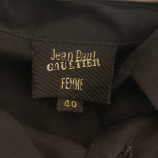 Jean-Paul GAULTIER(ジャンポールゴルチエ)のジャンポールゴルチェ jeanpaulgaultier 黒ブラウス レディースのトップス(シャツ/ブラウス(長袖/七分))の商品写真