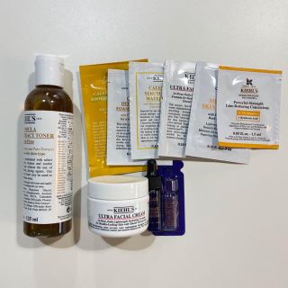 キールズ(Kiehl's)の【中古品】キールズ　トナー、クリーム、サンプルセット(サンプル/トライアルキット)