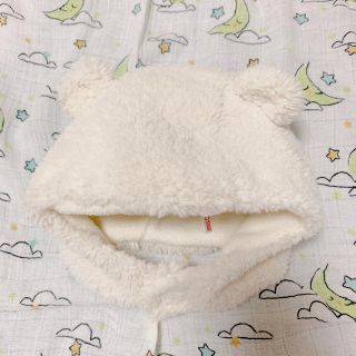 ザラキッズ(ZARA KIDS)のZARA kids クマのミミ付きふわふわファー帽子(帽子)